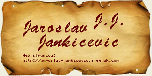 Jaroslav Jankićević vizit kartica